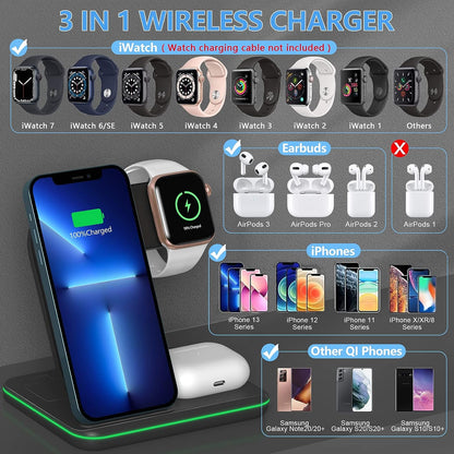 All-in-One Charging Base™ - Cargador Inalámbrico 3 en 1