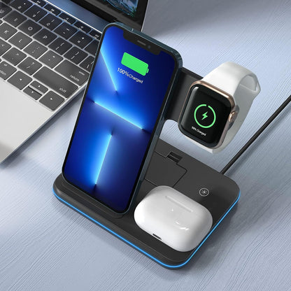 All-in-One Charging Base™ - Cargador Inalámbrico 3 en 1